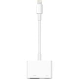 Apple MD826ZM/A tarjeta y adaptador de interfaz HDMI blanco, HDMI, Lightning, Blanco, Apple iPhone 5, iPod touch 5th, iPad 4th, iPad mini