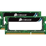 Corsair ValueSelect 16GB (2 x 8 GB) DDR3 1333MHz SODIMM módulo de memoria, Memoria RAM 16 GB, 2 x 8 GB, DDR3, 1333 MHz, 204-pin SO-DIMM, Lite Retail