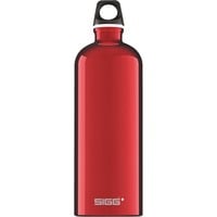 SIGG 1.0 L Traveller 1000 ml Rojo, Botella de agua rojo, 1000 ml, Rojo, Tapón de tornillo, De plástico, Aluminium, 257 mm