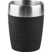 Emsa TRAVEL CUP tazón Negro, Termo negro/Acero fino, Sencillo, 0,2 L, Negro