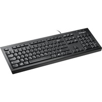 Kensington ValuKeyboard teclado USB QWERTZ Alemán Negro negro, Completo (100%), Alámbrico, USB, QWERTZ, Negro