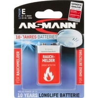 Ansmann 9V Lithium Batería de un solo uso Litio Batería de un solo uso, 9V, Litio, 9 V, 1 pieza(s), Gris, Rojo