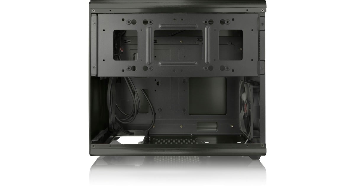 RAIJINTEK Thetis Window Escritorio Negro Gabinete De Computadora - Caja De Ordenador (Escritorio, PC, Aluminio, SPCC, ATX,Micro-ATX,Mini-ITX, Negro, 1.5 Mm