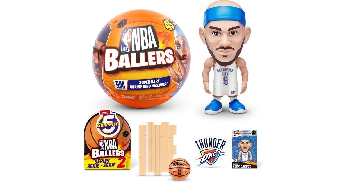 ZURU NBA Ballers Series 2, Muñecos 5 Surprise NBA Ballers Series 2