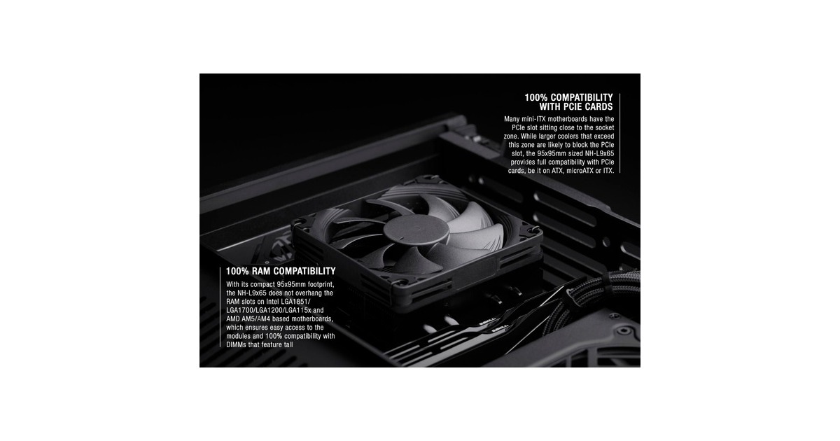 Noctua NH-L9x65 chromax.black, Disipador de CPU negro