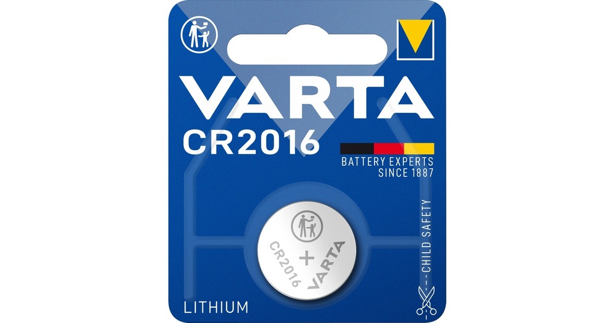 Pila Litio de botón CR2016 3V Varta