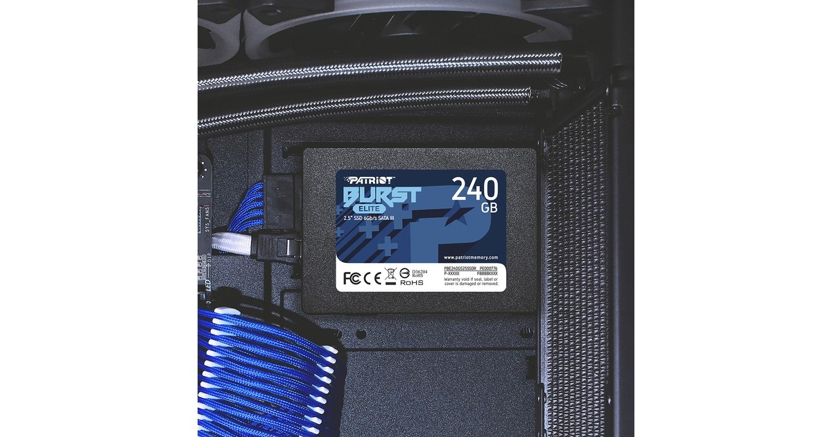 Patriot Burst Elite 2.5 240 GB Serial ATA III Unidad de estado solido negro 240 GB 2.5