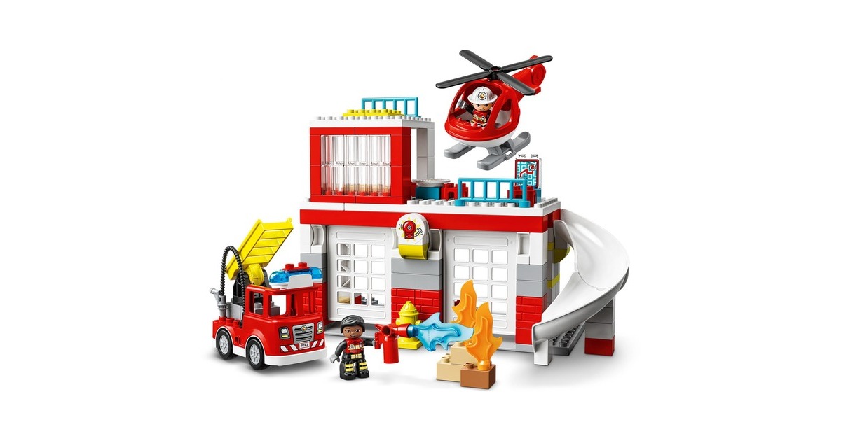 Lego duplo sale parque de bomberos