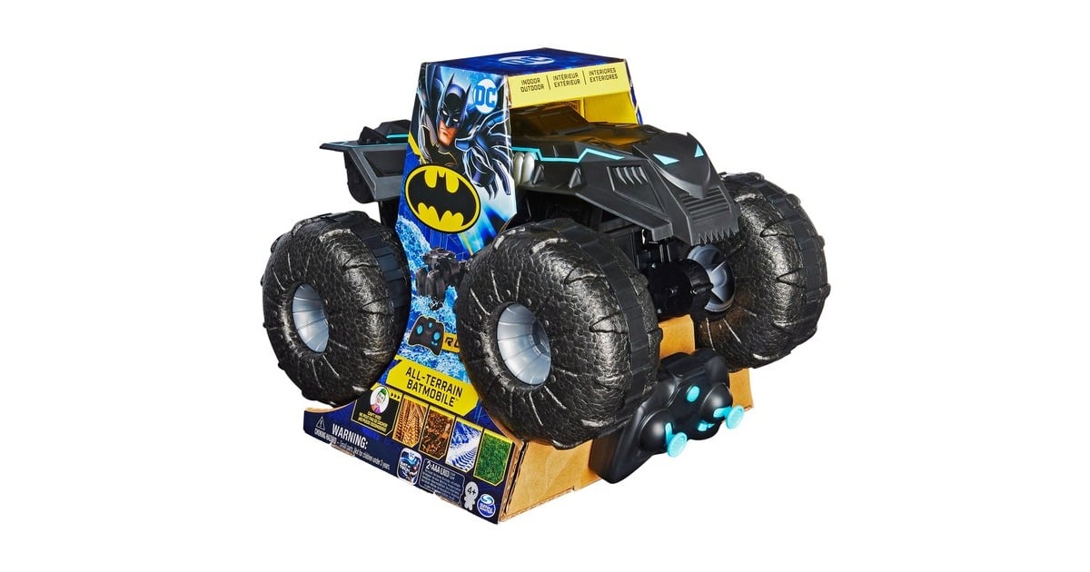 Spin Master BATMAN COCHE TELEDIRIGIDO BATMOVIL TODOTERRENO Coche RC 4x4 Resistente al Agua 2 4GHZ Juguete Ninos 4 anos Radiocontrol negro DC Comics BATMAN COCHE TELEDIRIGIDO BATMOVIL TODOTERRENO