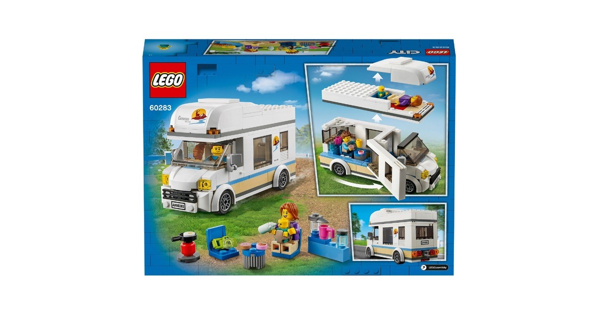 Lego City 60283 Autocaravana de Vacaciones Set de Construccion Juegos de construccion Set de Construccion Juego de construccion 5 ano s Plastico 190 pieza s 370 g