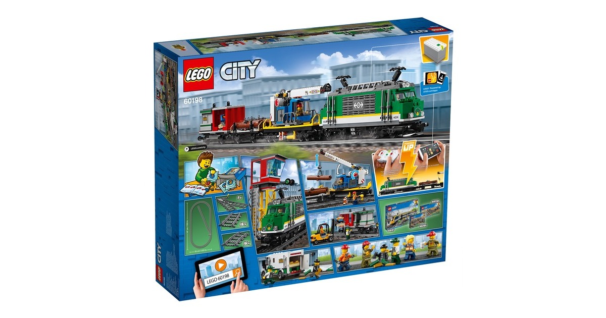 Lego City 60198 Tren de Carga Juegos de construccion Juguete Teledirigido Juego de construccion 6 ano s 1226 pieza s 301 g