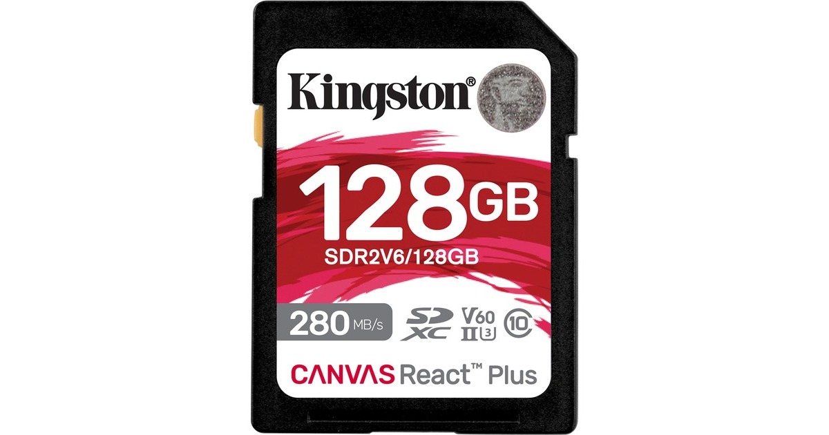Kingston SD Canvas React Plus SDR2/128GB - Carte mémoire