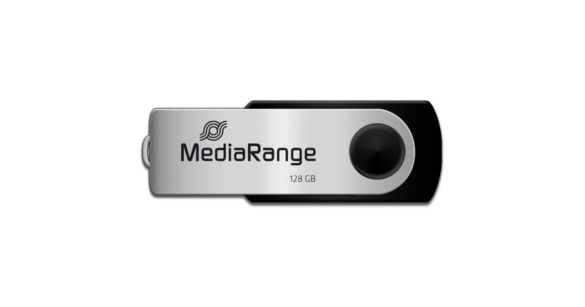 MediaRange MR931 OTG Clé USB 16GB USB Mobile 2IN1 Argent - Clés USB