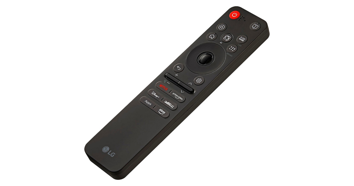 LG Magic Remote Fernbedienung MR25GA.AEU, Mando a distancia negro