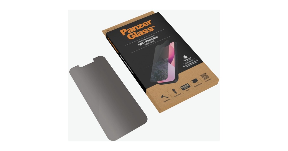 PanzerGlass Cristal Templado Privacy Protector de Pantalla Apple iPhone 13  Mini 