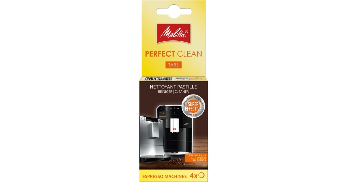 MELITTA PERFECT CLEAN, CAFETERAS, TABLET, 1,8 G, CAJA, 4 PIEZA(S)