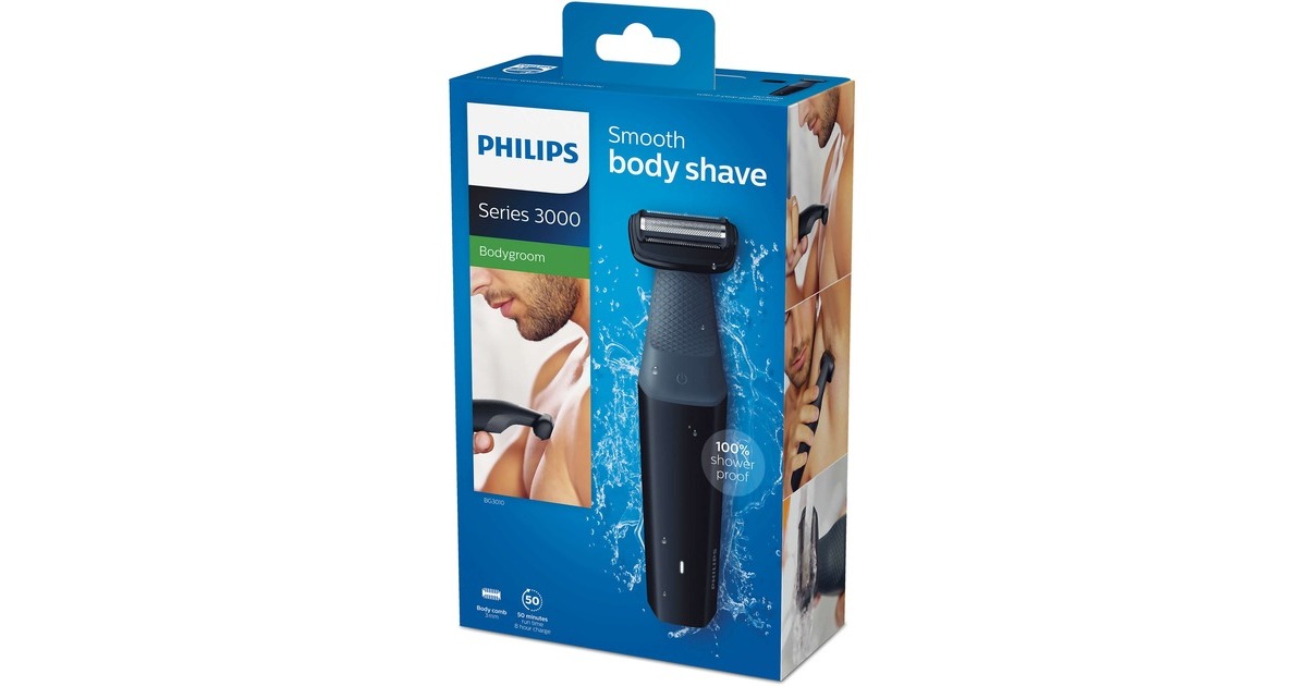 PHILIPS BODYGROOM series 3000 afeitadora corporal apta para la ducha 🚿. 