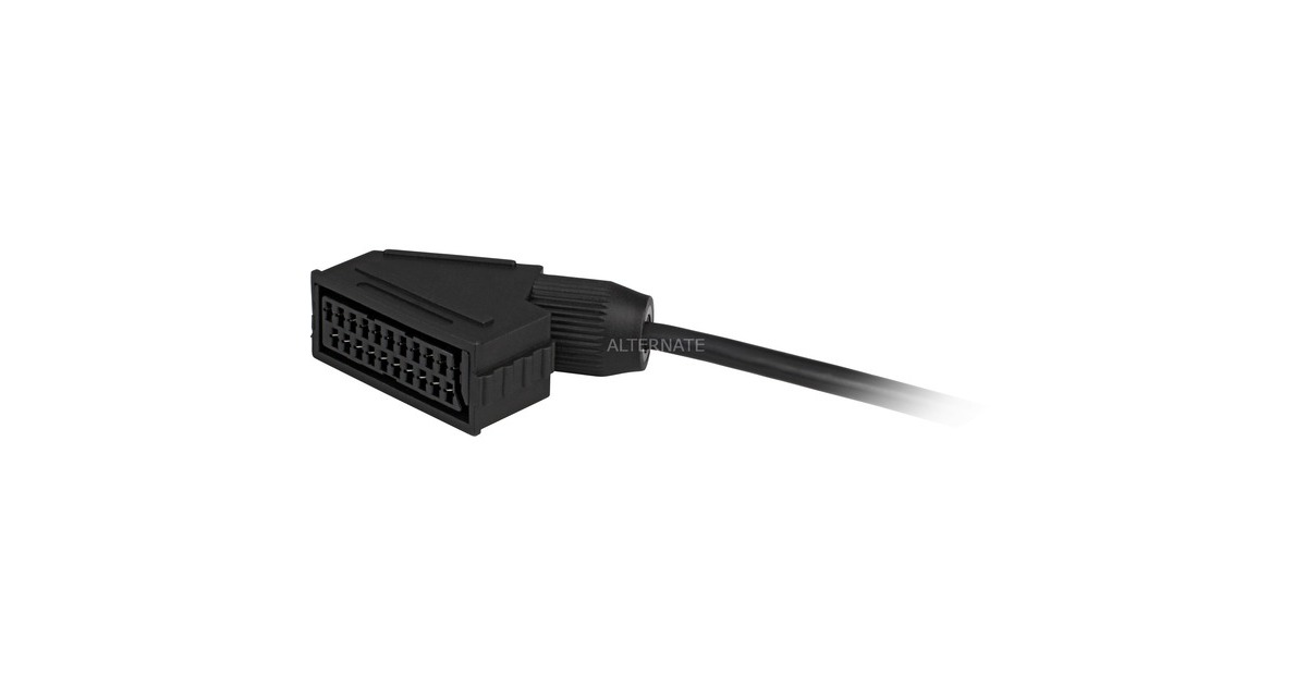 TechniSat 0000/3602 cable EUROCONECTOR SCART (21-pin) Negro, Adaptador  negro, SCART (21-pin), Macho, Hembra, Negro