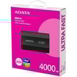 ADATA SD810 4 TB USB Tipo C USB 3.2 Gen 2x2 Negro, Unidad de estado sólido negro, 4 TB, USB Tipo C, USB 3.2 Gen 2x2, 2000 MB/s, Negro