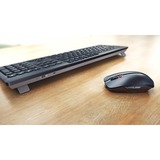 CHERRY Stream Desktop Recharge teclado Ratón incluido Universal RF inalámbrico QWERTY Inglés Negro, Juego de escritorio negro, Completo (100%), Inalámbrico, RF inalámbrico, QWERTY, Negro, Ratón incluido
