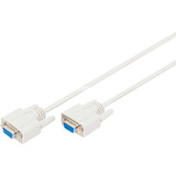 Digitus Cable de conexión para transferencia de datos serial, D-Sub9 (hembra) > D-Sub9 (hembra) beige