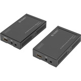 Digitus Set extensor HDMI 4K HDBaseT, Alargador de HDMI negro