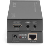 Digitus Set extensor HDMI 4K HDBaseT, Alargador de HDMI negro