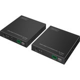 Digitus Set extensor HDMI por fibra IP, Alargador de HDMI negro