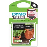 Dymo D1 - Etiquetas Durable - Blanco sobre negro - 12mm x 3m, Cinta de escritura Blanco sobre negro, Negro, Vinilo, Bélgica, -40 - 80 °C, DYMO