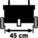 EINHELL GC-SR 12 cruceta de transmisión manual 12 L, Esparcidores de gravilla rojo/Negro, 12 L, 0,45 m, Negro, Rojo, 210 mm, 535 mm, 240 mm