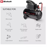 EINHELL Kompressor TC-AC 270/50/10, Compresor negro