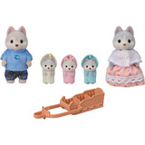 EPOCH Sylvanian Families - Familia Husky, Juegos de construcción 