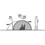 Easy Camp Tienda cúpula Setesdal 3, Tienda de campaña verde oliva