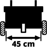 Einhell GC-SR 12 cruceta de transmisión manual 12 L, Esparcidores de gravilla rojo/Negro, 12 L, 0,45 m, Negro, Rojo, 210 mm, 535 mm, 240 mm