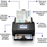 Epson Epson Workforce ES-590W, Escáner de alimentación de hojas negro