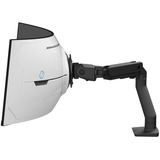 Ergotron Brazo para monitor HX con articulación VHD, soporte de mesa, Soporte de monitor negro (mate)