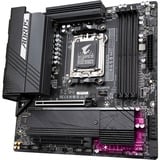 GIGABYTE B650M AORUS ELITE Placa base - Compatible con procesadores AMD Ryzen 9000, VRM de 12+2+2 fases, hasta 8000 MHz DDR5, 1xPCIe 5.0 + 1xPCIe 4.0 M.2, LAN 2.5GbE, USB 3.2 Gen 2x2 negro, VRM de 12+2+2 fases, hasta 8000 MHz DDR5, 1xPCIe 5.0 + 1xPCIe 4.0 M.2, LAN 2.5GbE, USB 3.2 Gen 2x2, AMD, Zócalo AM5, AMD Ryzen 7000 Series, AMD Ryzen 8000 Series, AMD Ryzen 9000 Series, Zócalo AM5, DDR5-SDRAM, 256 GB