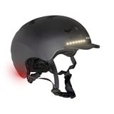HUDORA Skaterhelm LED (84178/00), Casco negro