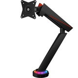 ICY BOX IB-MSG303BL-T 81,3 cm (32") Abrazadera/Atornillado Negro, Soporte de monitor negro (mate), Abrazadera/Atornillado, 8 kg, 81,3 cm (32"), 100 x 100 mm, Ajustes de altura, Negro