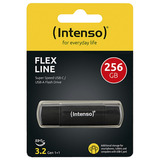 Intenso Flex Line 256 GB, Lápiz USB negro