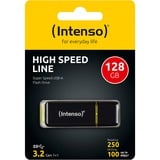 Intenso High Speed Line unidad flash USB 128 GB USB tipo A 3.2 Gen 1 (3.1 Gen 1) Negro, Amarillo, Lápiz USB negro/Amarillo, 128 GB, USB tipo A, 3.2 Gen 1 (3.1 Gen 1), 250 MB/s, Tapa, Negro, Amarillo