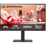 LG 27BA54QB-B pantalla para PC 68,6 cm (27") 2560 x 1440 Pixeles Quad HD LCD Negro, Monitor LED negro, 68,6 cm (27"), 2560 x 1440 Pixeles, Quad HD, LCD, 5 ms, Negro