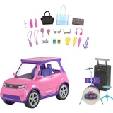 Mattel Big City Big Dreams Big City, Big Dreams Transforming Vehicle Playset Coche de muñeca, Vehículo de juguete rosa neón/Lila, Big Dreams Transforming Vehicle Playset, Coche de muñeca, 3 año(s)