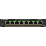 Netgear 8-Port Gigabit Ethernet PoE+ Plus Switch (GS308EP) Gestionado L2/L3 Gigabit Ethernet (10/100/1000) Energía sobre Ethernet (PoE) Negro, Interruptor/Conmutador negro, Gestionado, L2/L3, Gigabit Ethernet (10/100/1000), Bidireccional completo (Full duplex), Energía sobre Ethernet (PoE)