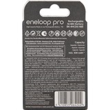 Panasonic Eneloop Pro Batería recargable AAA Níquel-metal hidruro (NiMH) Batería recargable, AAA, Níquel-metal hidruro (NiMH), 4 pieza(s), 930 mAh, Negro