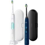 Philips 4500 series HX6830 Adulto Cepillo dental sónico Negro, Rosa, Cepillo de dientes eléctrico rosa/Negro, Adulto, Cepillo dental sónico, Cuidados diarios, Blanqueador, 62000 movimientos por minuto, Negro, Rosa, 2 min