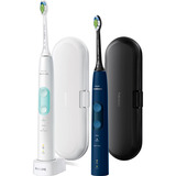 Philips Sonicare ProtectiveClean 5100 ProtectiveClean 5100 HX6851/34 Cepillo dental eléctrico sónico, Cepillo de dientes eléctrico azul oscuro/Casa de la moneda, Adulto, Cepillo dental sónico, Cuidados diarios, Cuidado de las encías, Blanqueador, 62000 movimientos por minuto, Color menta, Blanco, 2 min