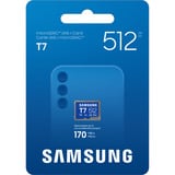 Samsung T7 microSDXC 512 GB, Tarjeta de memoria azul