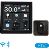 Shelly Wall Display + Shelly BLU H&T, Panel de control negro