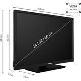 Telefunken XH24O550M, Televisor LED negro